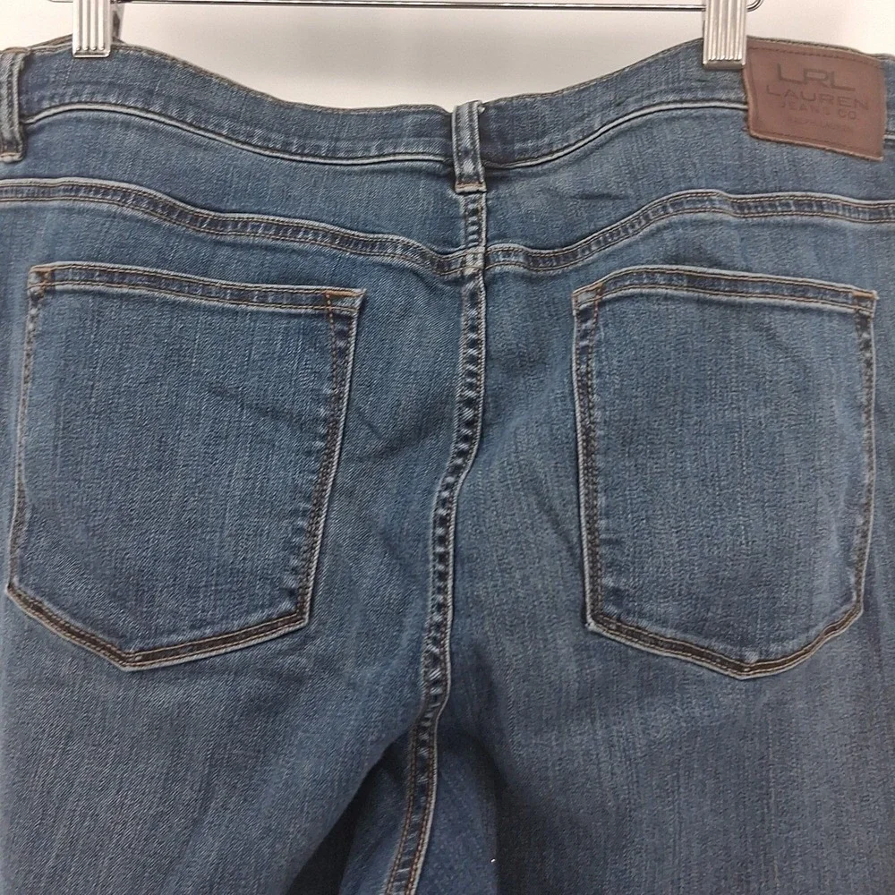 Lauren Ralph Lauren 18W Straight‎ Leg Jeans Stretch Denim Classic Fit Plus Size
